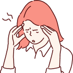 스트레스 받는 사람 이미지