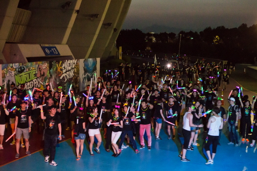 XS 5K Night Run 코스 - 그래피티...