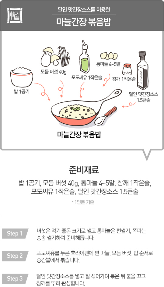 마늘간장 볶음밥 레시피