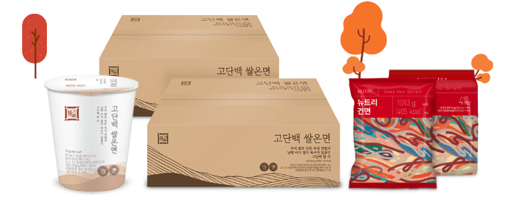 정기품 고단백 쌀온면 세트, 뉴트리 건면 제품 이미지